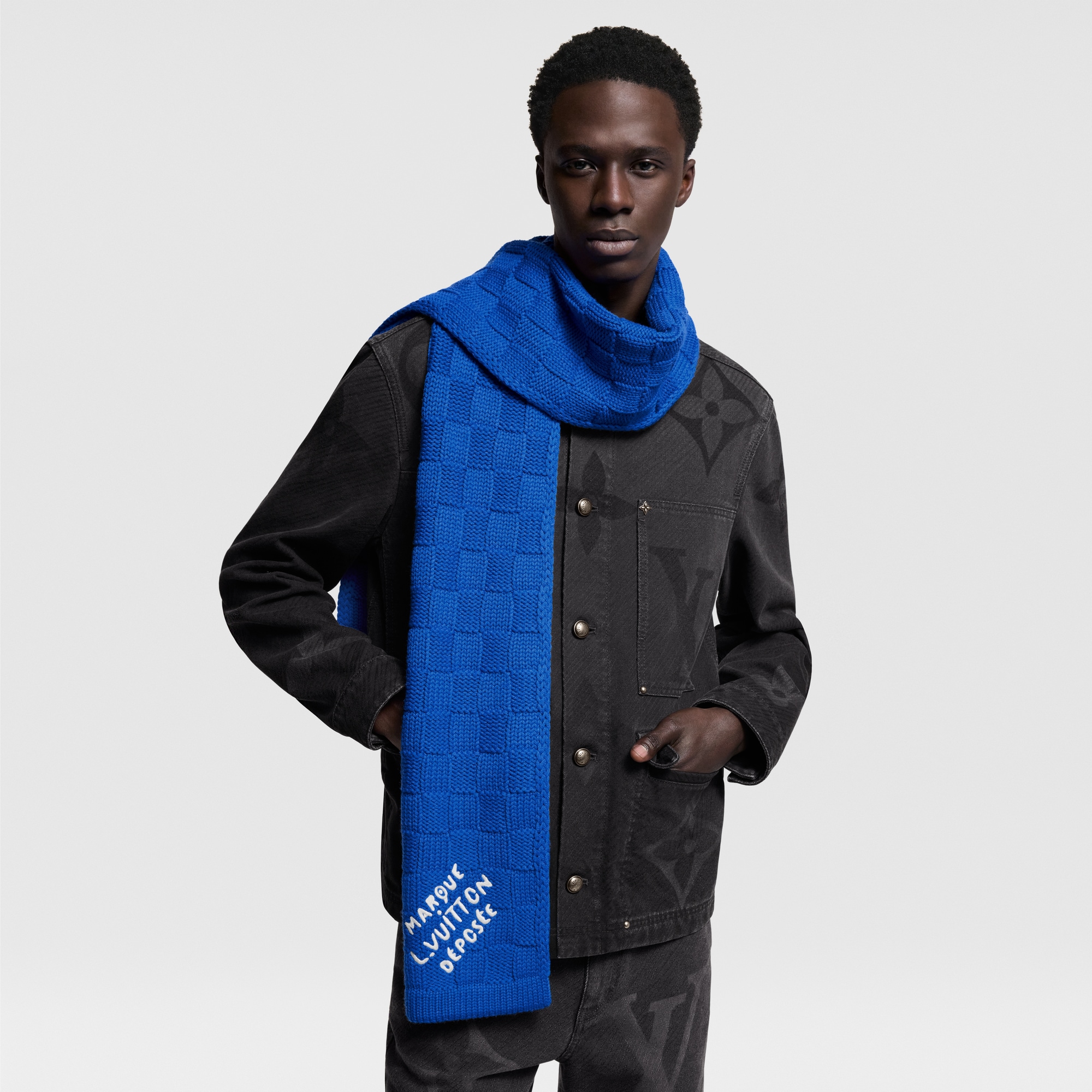 Damier Snug Scarf S00 - Men - Accessories | LOUIS VUITTON ®
